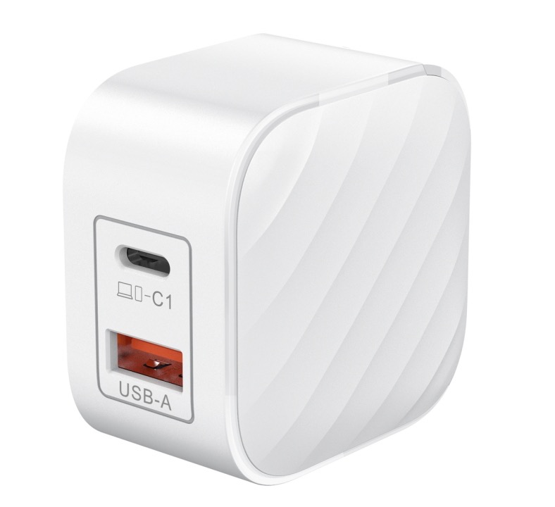 45W QC & PD GAN Fast Charging Wall Charger with optional EU/JP/KR/US/UK foldable plug