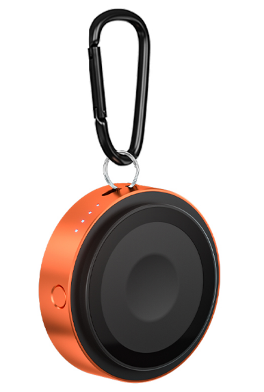 Portable Aluminum alloy 3 in 1 Magnetic Wireless Power Bank (5000mAh) with keychain and USB-C & Lightning Ports Input & Output