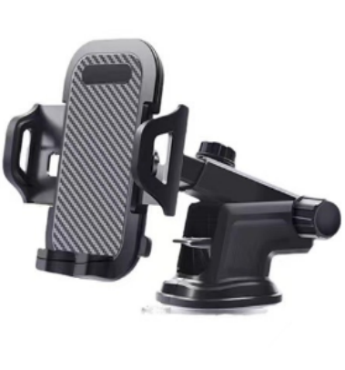 Car Mount with suction-cup holder and extensible rod for iPhone and other phones