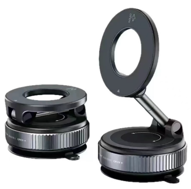 Foldable Portable Vacuum Suction Magnetic Phone Stand for iPhone and other phones