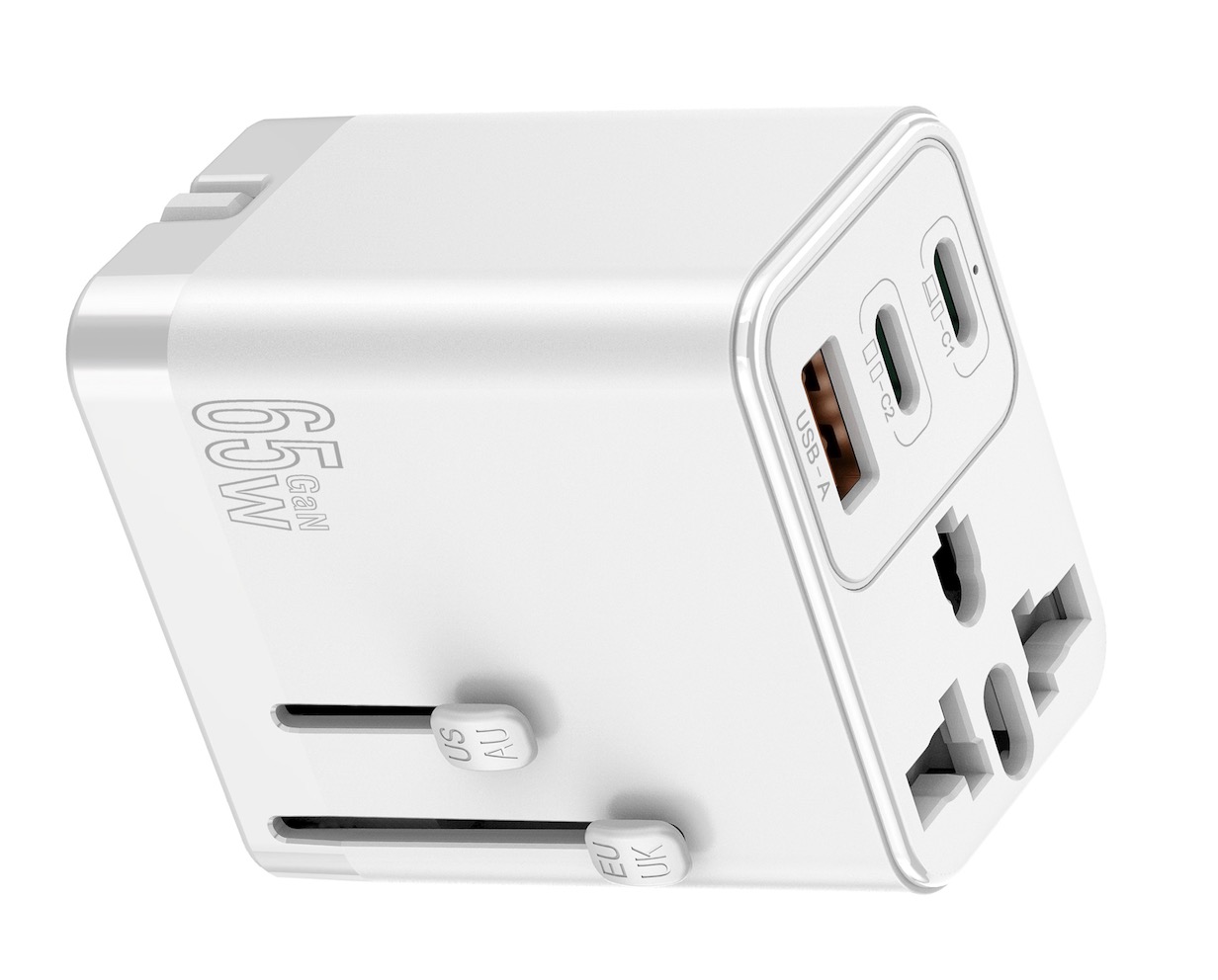 GaN 65W 3 USB PD Fast Charging Universal Travel Wall Charger (GaN 65W + 33W + 30W)